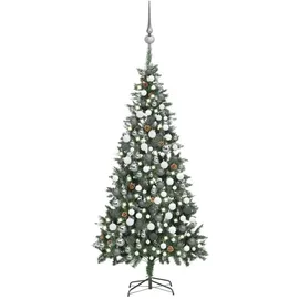 vidaXL Künstlicher Weihnachtsbaum grau 210 cm
