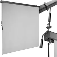 Tectake Senkrechtmarkise, verschiedene Größen, pulverbeschichtetes Aluminiumgehäuse, inkl. Wandhaltern