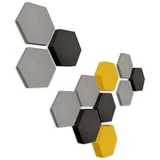 platino24 Akustikplatte platino24 Akustikpaneele 12 Elemente Edition LOFT 3D I Ø 300mm bunt