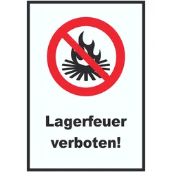 Lagerfeuer verboten Schild A1 (594x841mm)