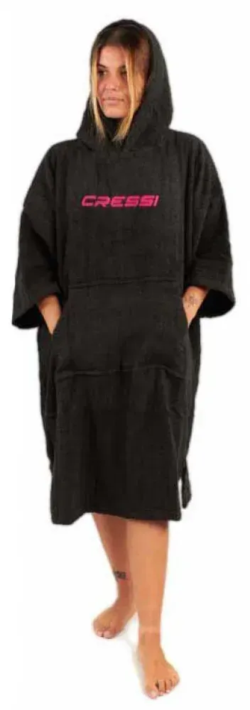 Cressi Spa Jedi Poncho - Black / Pink - S-M