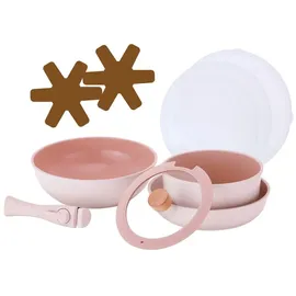 neoflam inc. Midas Plus Pfannen-Set 8-tlg. 20 cm + 24 cm + 28 cm + 32 cm