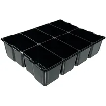 BS Systems Werkzeugeinlage Kunststoff schwarz 8 Mulden