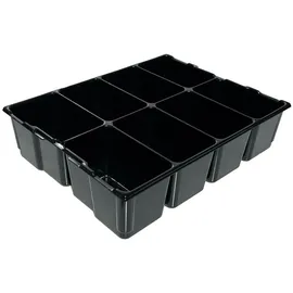 BS Systems Werkzeugeinlage Kunststoff schwarz 8 Mulden