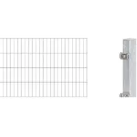 GAH Alberts Alberts Doppelstabmatten-Grundset 20 m 200 x 80 cm 6/5/6 feuerverzinkt