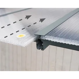 CANOPIA Terrassenüberdachung Olympia 5,46 x 3 m grau