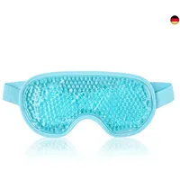 NEWGO Augenmaske Kühlend Kühlmaske Gesicht Kühlbrille für Migräne, Kopfschmerzen, Geschwollene, Müde Augen, Augenringe, Sinusschmerzen, Ice Eye Mask (Blau)