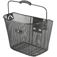 M-Wave Fahrradkorb Ba-F Clip Bar, robuster Drahtkorb, schwarz