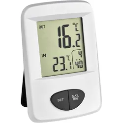 TFA Base - Thermometer - digital - kabellos - weiß