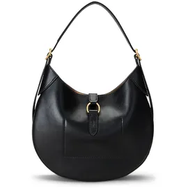 Ralph Lauren ID Collection Small Schultertasche Leder Black