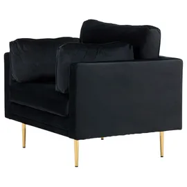 Livetastic Sessel Boom Polyester 110 x 84 x 86 cm Schwarz