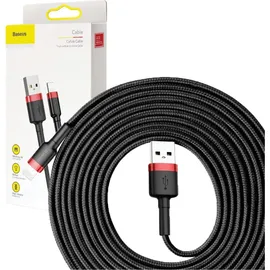 Baseus USB Lightning 3 m Schwarz/Rot