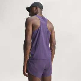 adidas Adizero Running Singlet - Aurora Plum / Noble Ink M