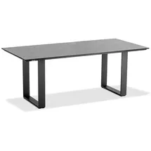 Niehoff Tisch Profilkufe anthrazit - 180 x 95 cm HPL Granit-Design