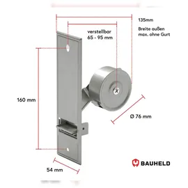 BAUHELD Gurtwickler Unterputz 160mm Maxi Ohne Abdeckplatte