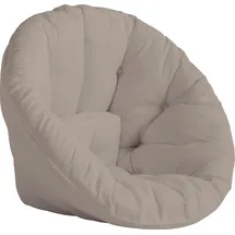 Karup Relaxsessel Nido outTM Schaumstoff 85 x 75 x 90 cm Beige mit Hocker