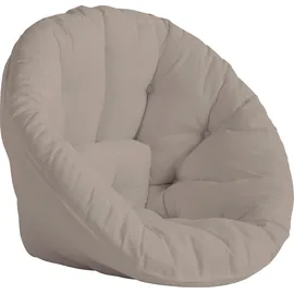 Karup Relaxsessel Nido outTM Schaumstoff 85 x 75 x 90 cm Beige mit Hocker