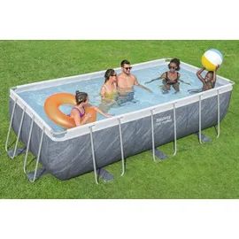 BESTWAY Steel Pro MAX Frame Pool Set 404 x 201 x 100 cm inkl. Filterpumpe