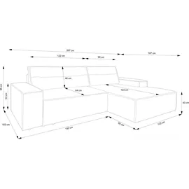 Selsey Sofa Ecksofa Eckcouch Schlafsofa Couch Mit Schlaffunktion Pflegeleicht Polyurethanschaum L Form Rechts Chenille Hellbeige Farese