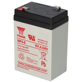 YUASA Blei-Akku NP4-6 Pb 6V / 4Ah Faston 4,8