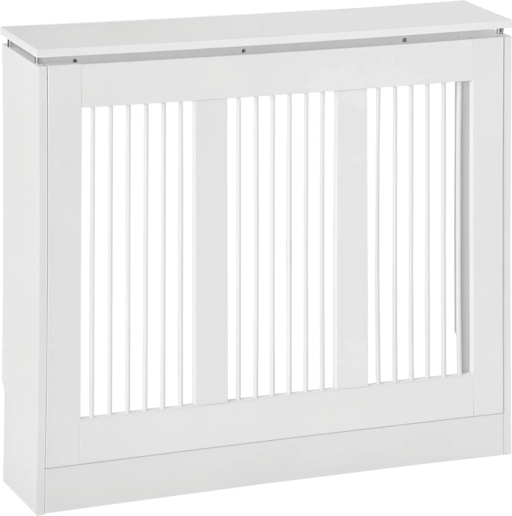 HOMCOM Heizkörperverkleidung Heizungsverkleidung 90 x 18 x 84 cm für Schlafzimmer Wohnzimmer in Weiß, dekorative Heizungsabdeckung   Aosom.de