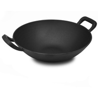 FireRocket Wok Grillwok Gusseisen Ø 34 cm