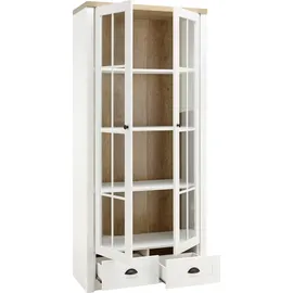 Home Affaire Vitrine Beauvais 90 x 43 x 198 cm Weiß