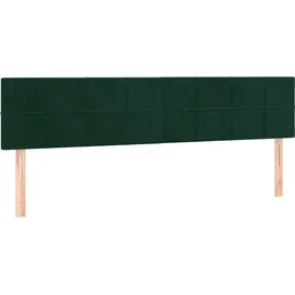 vidaXL Boxspringbett 180 x 200 cm Dunkelgrün