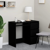 CLORIS® Computertisch, Arbeitstisch, Schreibtisch Schwarz 90x45x76 cm Spanplatte