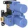 Fortis Azzurro Grundkörper für Thermostate mit 2 Verbrauchern, mit Drehumstellung, 50691TH,