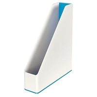 Leitz Stehsammler A4, 4er Pack, Zweifarbiges Design, Weiß/Blau, Duo