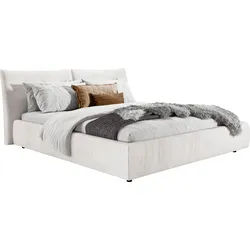 Polsterbett PLACES OF STYLE "Priora in 4 Breiten bis 200cm", silber, B:172cm H:100cm L:230cm, 95% Polyester / 5% Nylon, Betten, auch in NaturLEDER, Cord, belastbar bis 280kg, auch Überlänge 220 cm