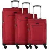 d & n Travel Line 6804 Koffer-Set 3-tlg. rot/bordeaux