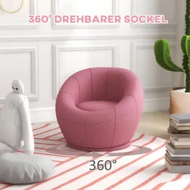 Homcom Loungesessel Drehbarer Plüschsessel