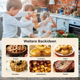 Wiltec Pizzamaker mit Keramiksteinplatte Ø32cm und Sichtfenster, zwei Heizelemente max. 400°C, mit Timer