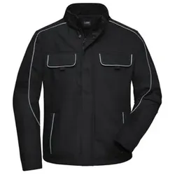 Workwear SoftshellJacke JN884, schwarz, Größe 4XL - schwarz - 4XL