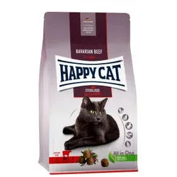 Happy Cat Adult Sterilised mit Voralpen Rind Katzenfutter 10 kg