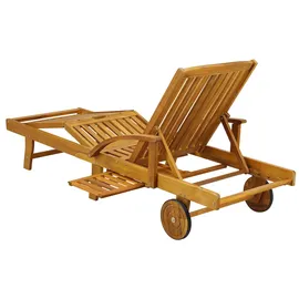 CASARIA Tami Sun Sonnenliege 195,5 x 69 x 30 cm Akazienholz klappbar