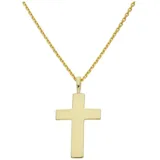 JuwelmaLux Kreuzanhänger Kreuz Anhänger massiv Gold 333 poliert JL20-02-1444 JuwelmaLux (1-tlg)