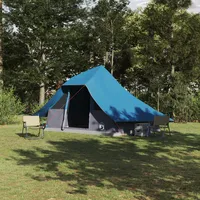 VidaXL Familienzelt Tipi Blau 10-Personen Wasserdicht