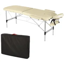 MuCoLa - Massageliege Massagetisch Massagebank 2 Zonen Klappbar Mobil Kosmetikliege Alu