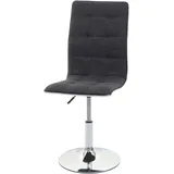 Mendler Esszimmerstuhl HWC-C41, Stuhl Küchenstuhl, höhenverstellbar drehbar, Stoff/Textil MVG-zertifiziert ~