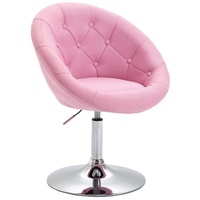 SVITA Chesterfield-Sessel HAVANNA, Retro-Design, Tellerfuß, stufenlos höhenverstellbar rosa