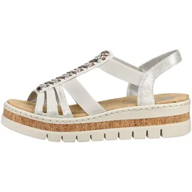 Rieker Keilsandalette Damen Silber 39
