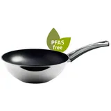 Berndes Stielwok 28 cm, Edelstahl - Injoy® PFAS-frei in poliert | Gr.: onesize