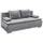 ed exciting design ED Lifestyle Luigi Lux 3DL Schlafsofa Holzwerkstoff/Bonell - 2 Armlehnenkissen