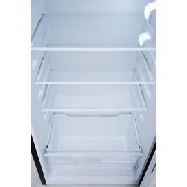 Respekta KS144VS Retro-Kühl-Gefrierkombination (213 l, 1450 mm hoch, Schwarz)