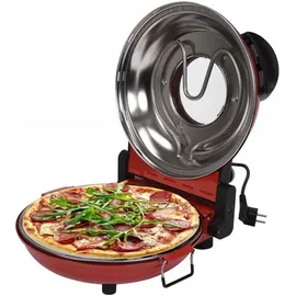 LUND 2-in-1-Sandwichmaker Elektrischer Pizzaofen 1200W mit Cordierit-Stein und Zubehör, 1200 W bunt