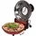 LUND 2-in-1-Sandwichmaker Elektrischer Pizzaofen 1200W mit Cordierit-Stein und Zubehör, 1200 W bunt