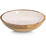 Zeller Schale Mangoholz Beige Ø 25 cm